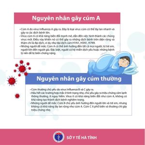Nguyên nhân gây bệnh Cúm A và cúm thường